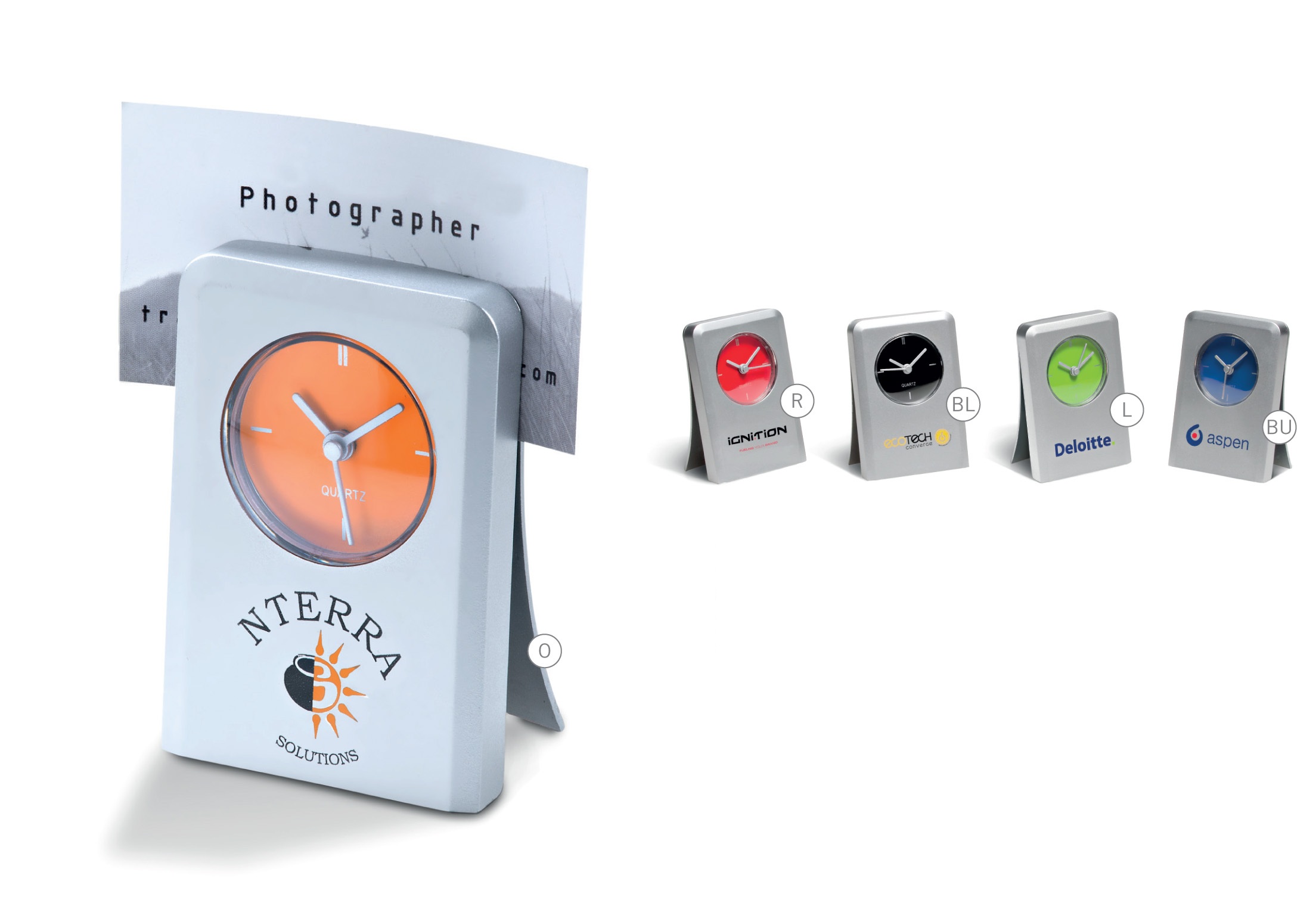 Novelty | Orbitz Desk Clock & Memo Clip - 2 